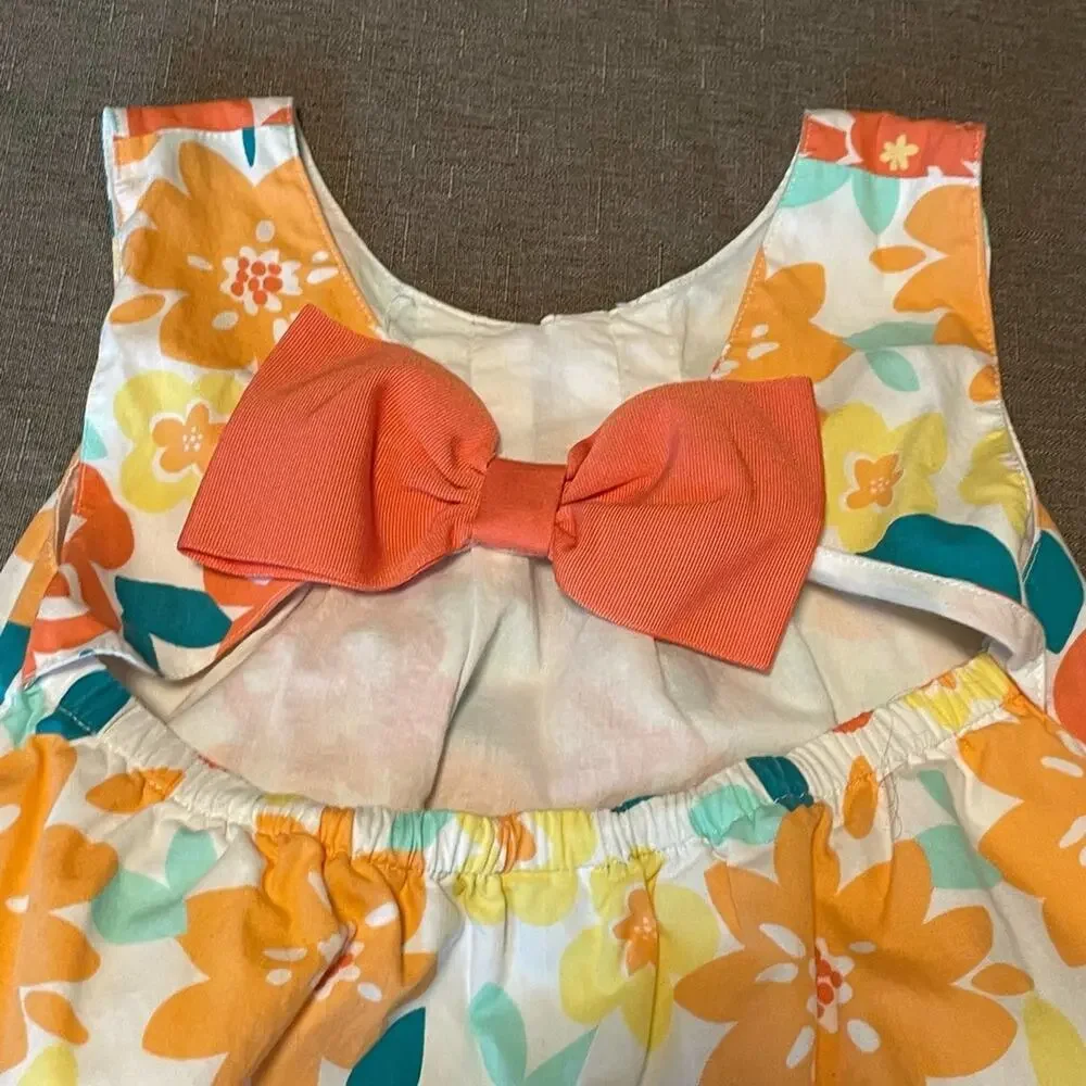 Gymboree Bright Floral Cotton Sundress Girls Size 5